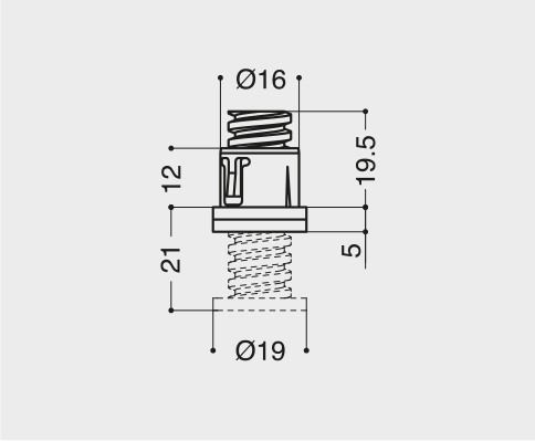 Spessore distanziale parafango 18x6,4x5 mm per Vespa 50- 90 -PRIMAVERA- ET3